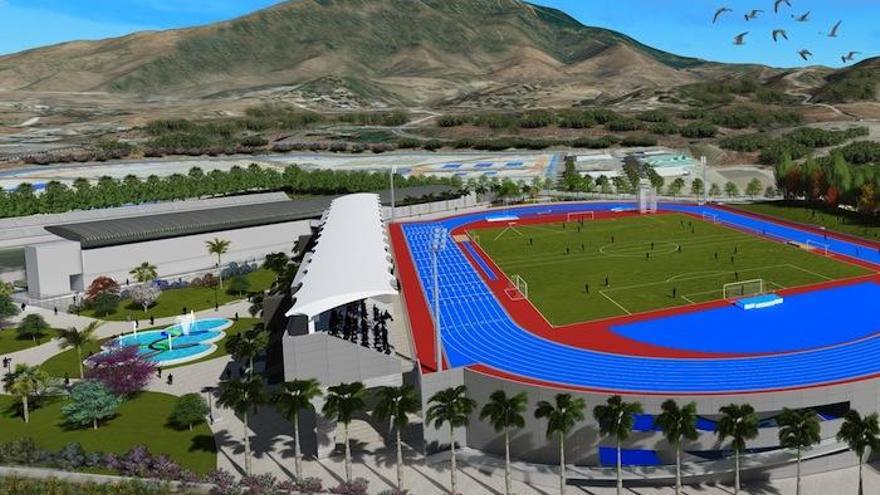 Proyecto del nuevo estadio de atletismo.