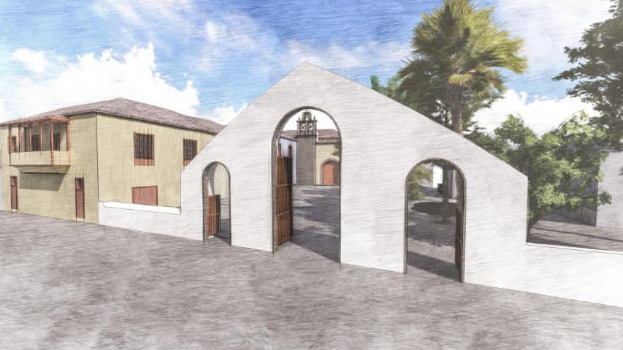 Imagen del resultado final del exterior del Santuario tras la última fase de las obras.
