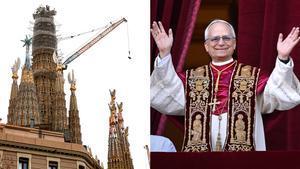 La Torre de Jesucristo de la Sagrada Família y el papa León XIV