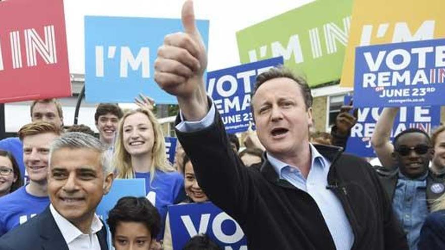 Cameron, en un acto a favor de la permanencia en la UE.