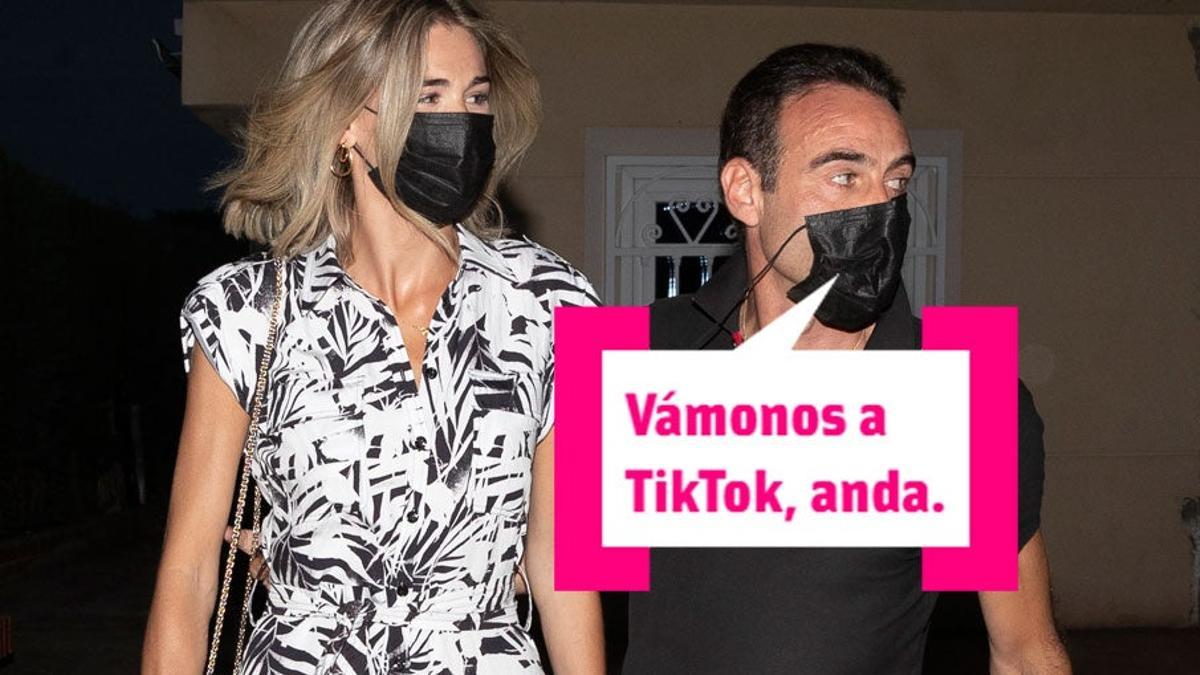 Ana Soria y Enrique Ponce por la calle