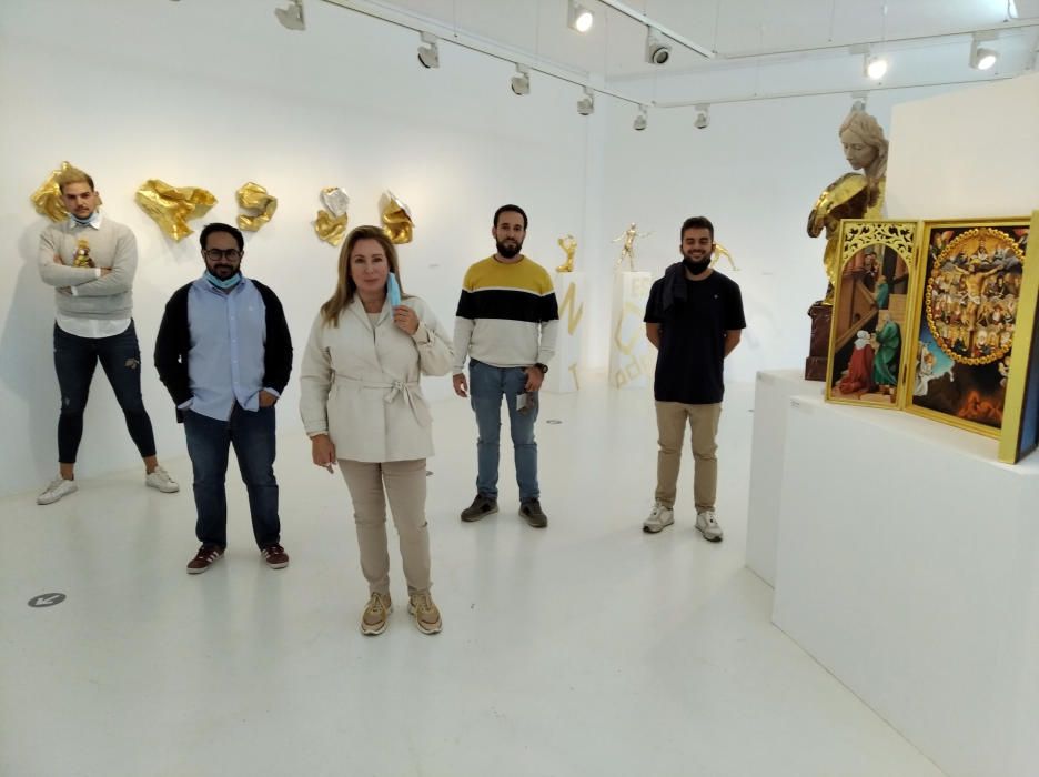 Alumnos del ciclo superior de Dorado, Plateado y Policromía en la Escuela de Arte de San Telmo exponen sus trabajos artísticos de fin de curso.