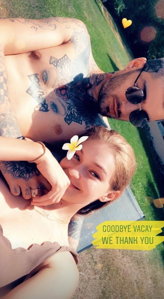 Gigi Hadid y Zyan ponen fin a sus vacaciones