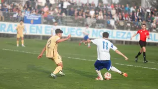 El inicio de la desbandada en la Ciudad Deportiva: el juvenil Dani Cantero, cerca del Villarreal