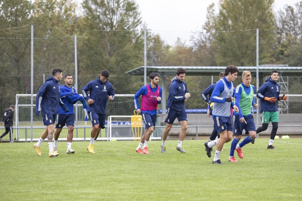 Entrenamiento del Oviedo en El Requexón