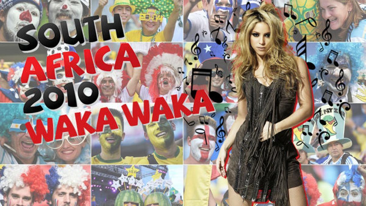 Los grandes éxitos del mundial: Shakira y su Waka Waka arrasaron en 2010