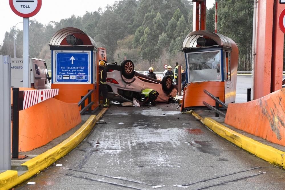 Accidente de un matrimonio de Málaga en Galicia