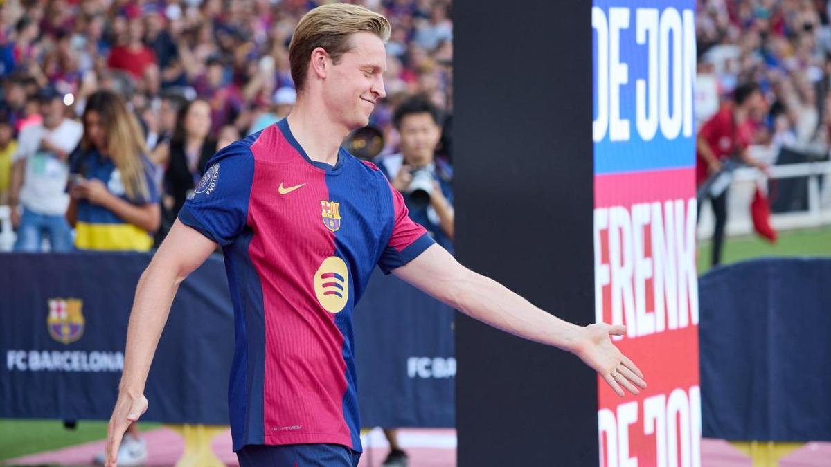 Frenkie de Jong, en la presentación del Gamper