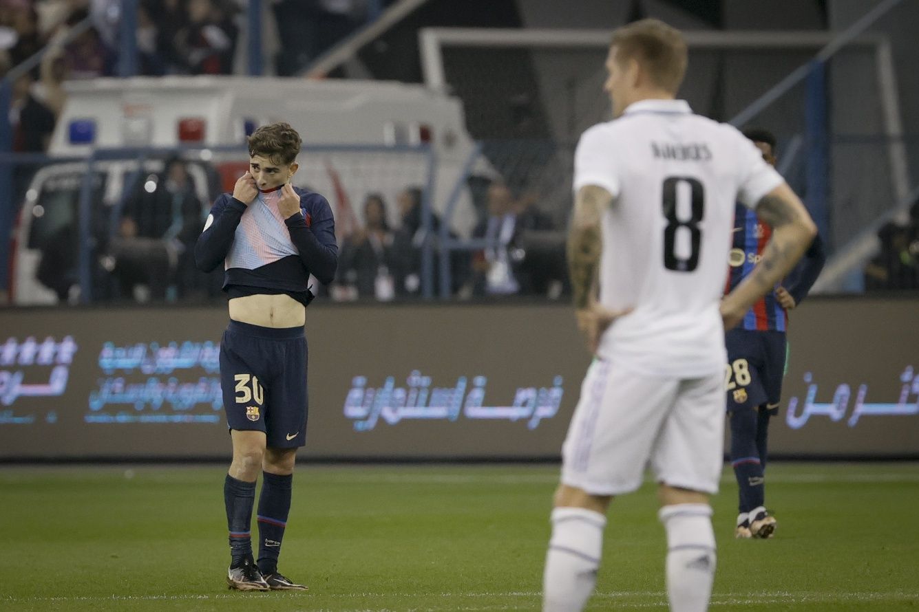 Les millors imatges de la final de la supercopa entre el Madrid i el Barça