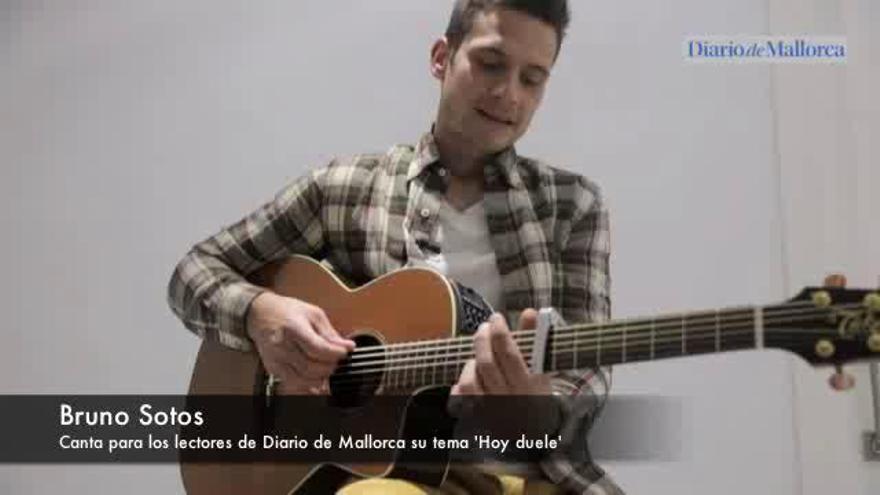 Bruno Sotos canta 'Hoy duele' para los lectores de Diario de Mallorca