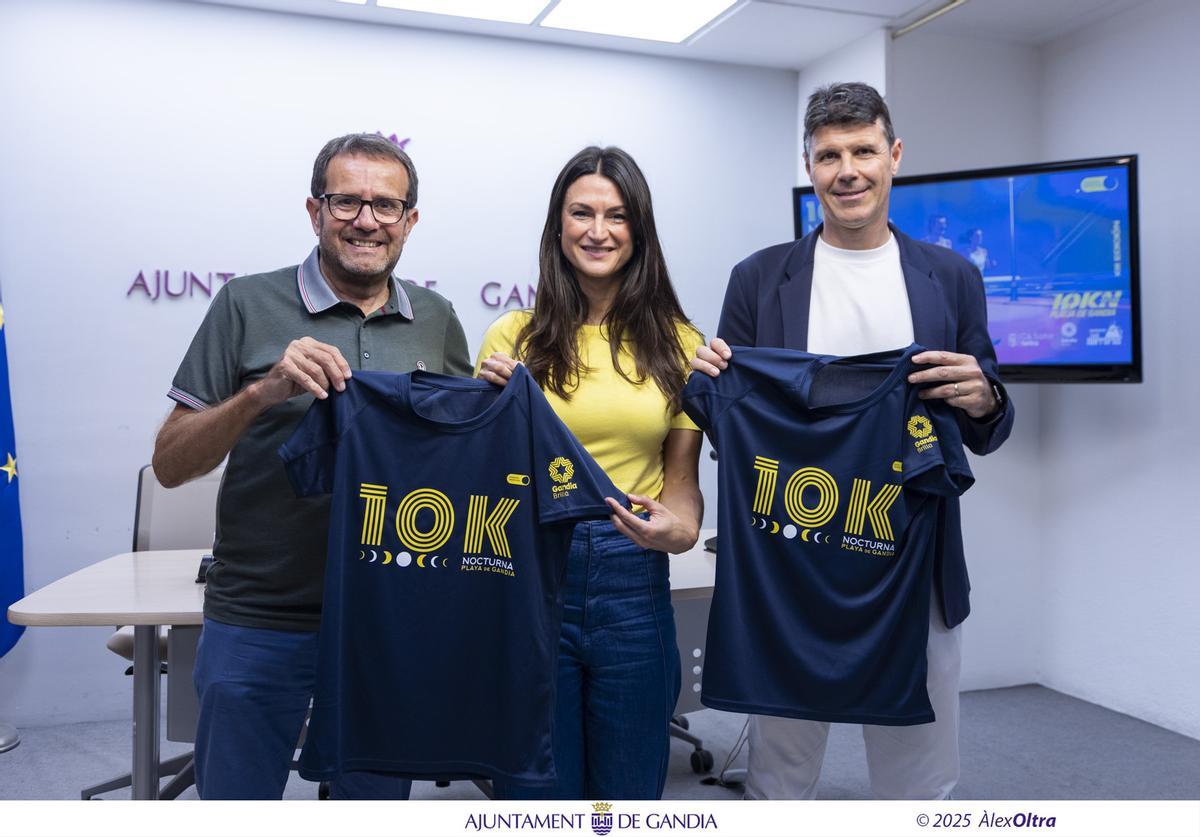 La presentación de la prueba, este jueves, en el Ayuntamiento de Gandia