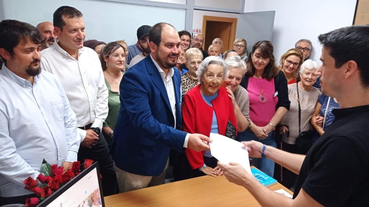 Mario Cervera, en la presentación de la candidatura en Los Alcázares.