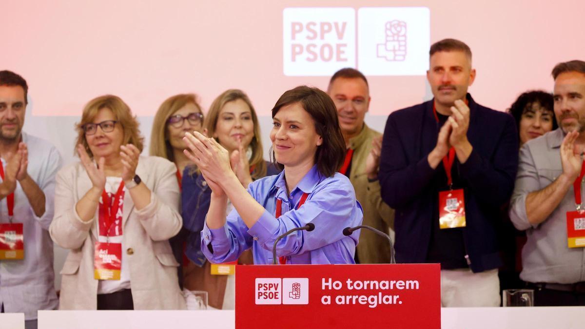 Diana Morant en el Comité Nacional del PSPV.