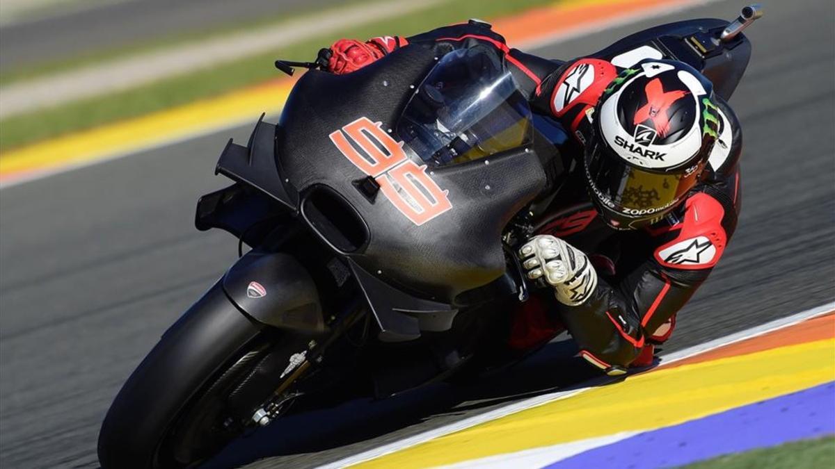 Jorge Lorenzo con la Ducati