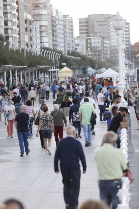 Día de calor en Gijón