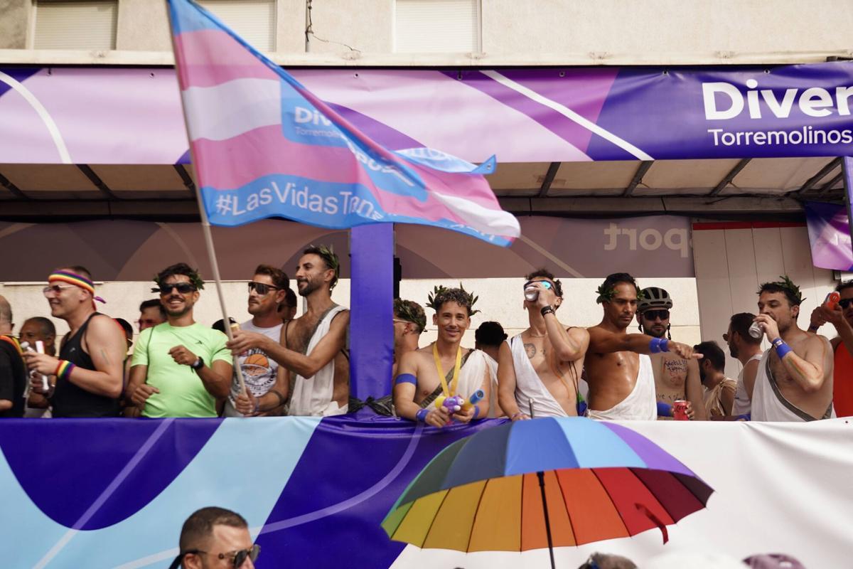 Celebración de la Pride, marcha del Orgullo en Torremolinos