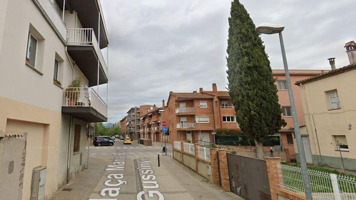 La zona de Banyoles on s'ha produït l'incendi d'habitatge amb evacuats.