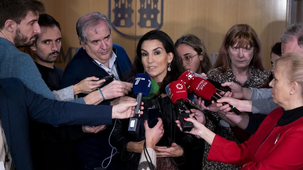 La portavoz de Vox en la Asamblea de Madrid, Rocío Monasterio.