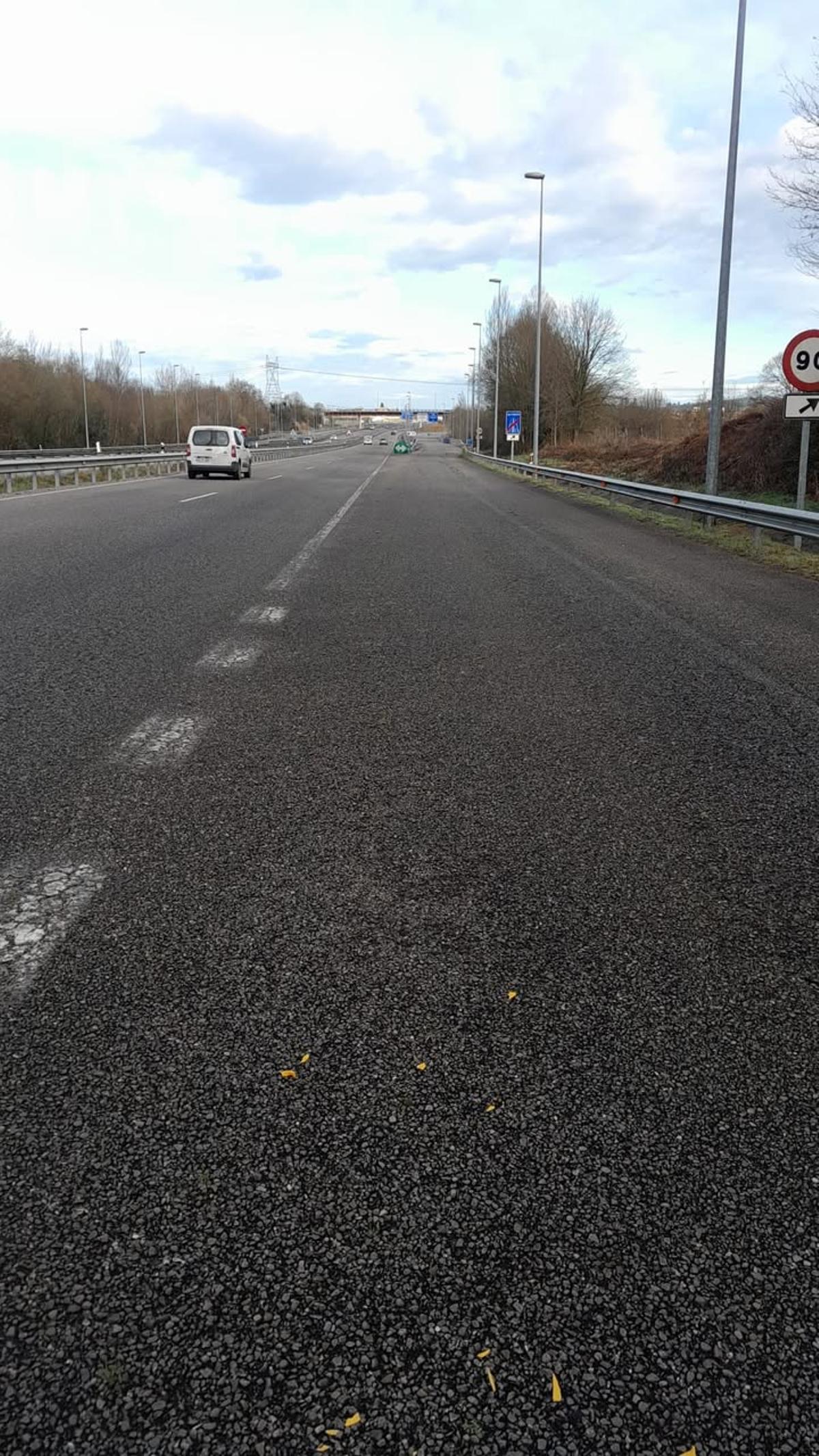 El carril de conexión, ya operativo.