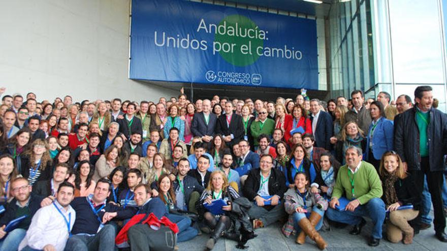 Representantes de la delegación malagueña que acudió a Sevilla.