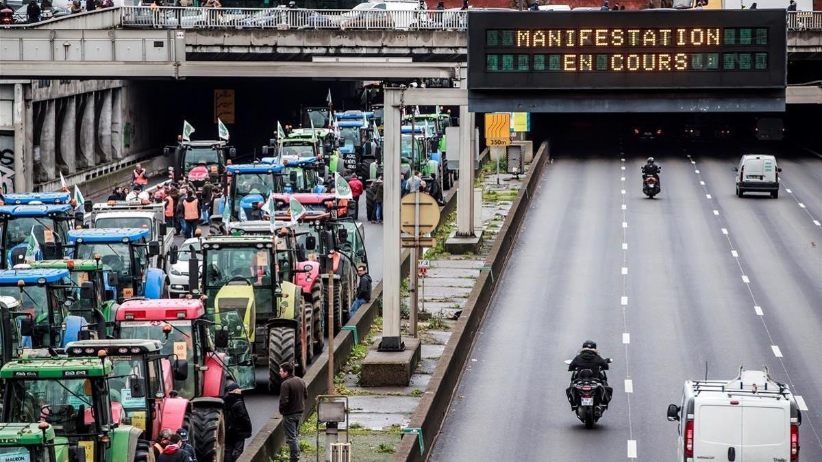 protesta de agricultores en francia