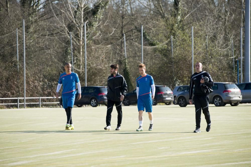 Generelo dirige su primer entrenamiento del Real Oviedo