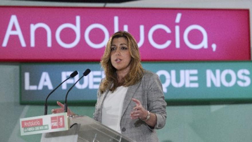 Díaz presume de "la unidad de todos los socialistas andaluces"