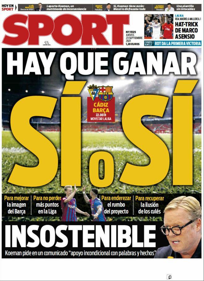 Las portadas de la prensa deportiva de hoy