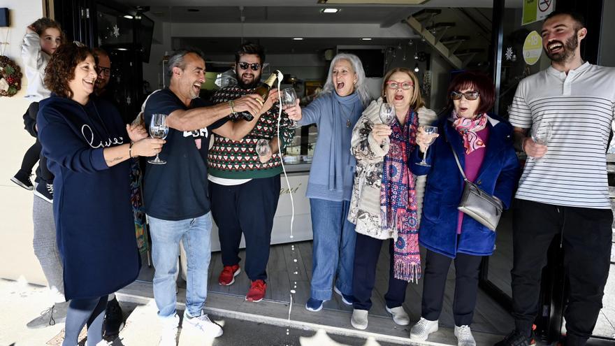 Así celebraron en Sanxenxo el segundo premio de la Lotería