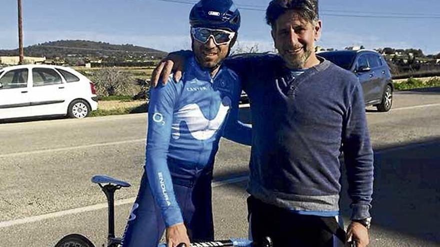 Alejandro Valverde y Jaume Pou este pasado domingo.