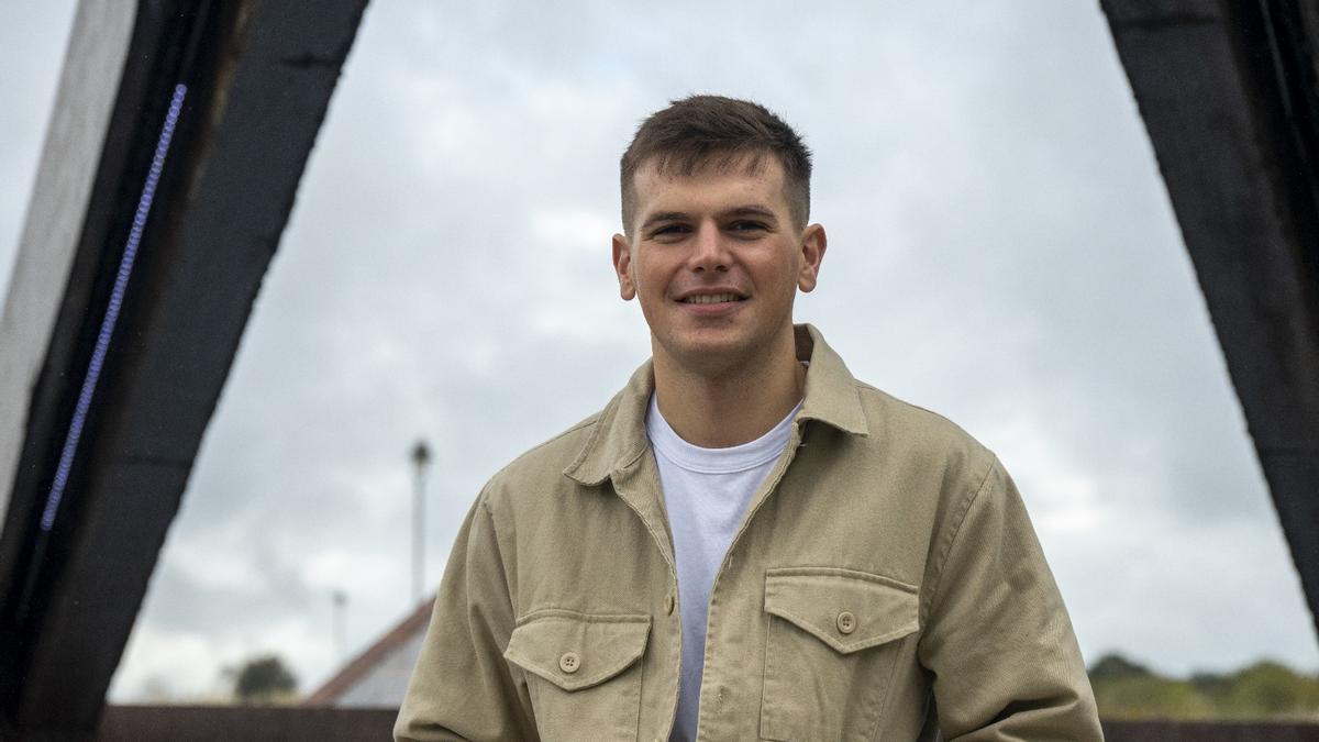 Hugo de la Calle, ciclista: "Mi sueño es recuperarme pronto para estar en la Vuelta a Asturias"