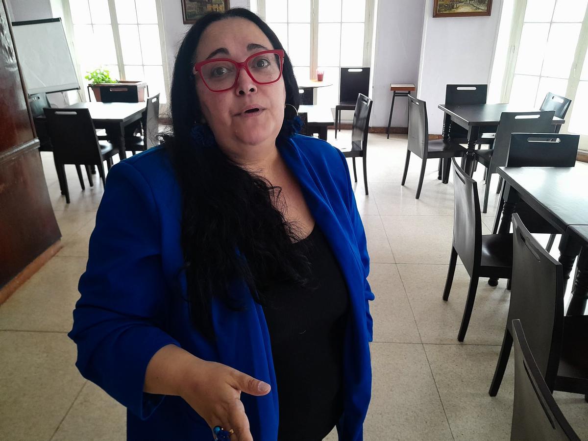 Vanesa Llaneza, en La Felguera.