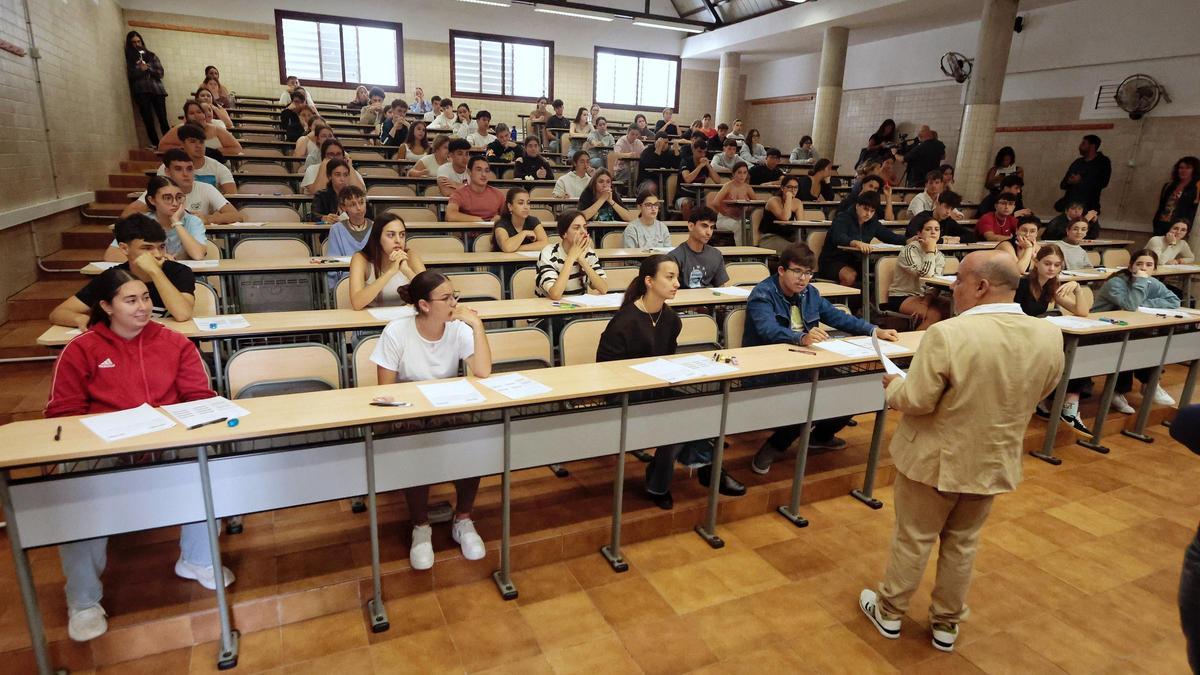 Una clase de la Universidad de La Laguna.