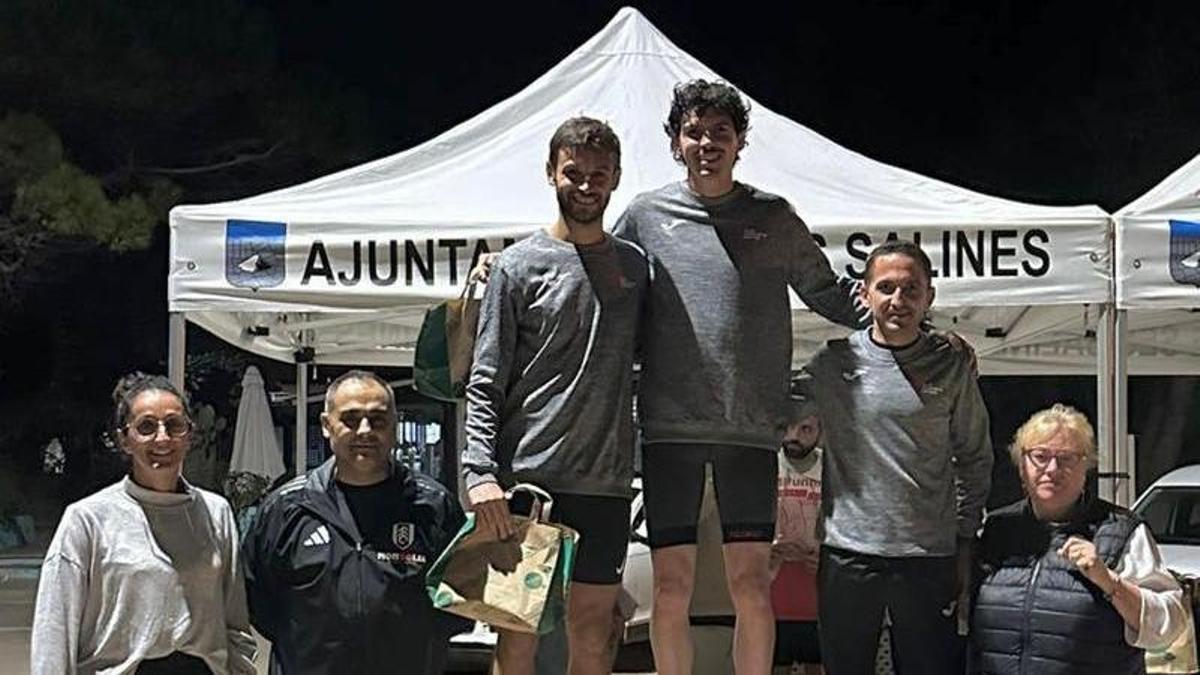 Podio en la prueba de 'Sa Lliga' de la Colònia Sant Jordi