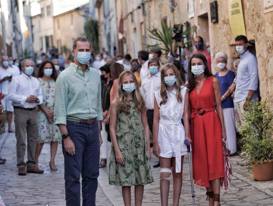 Die Königsfamilie besucht Petra auf Mallorca