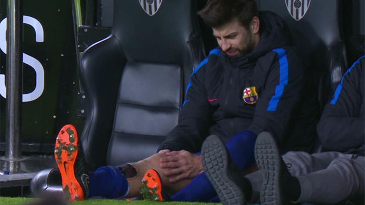 LACOPA | Valencia - FC Barcelona (0-2): Piqué acabó dolorido