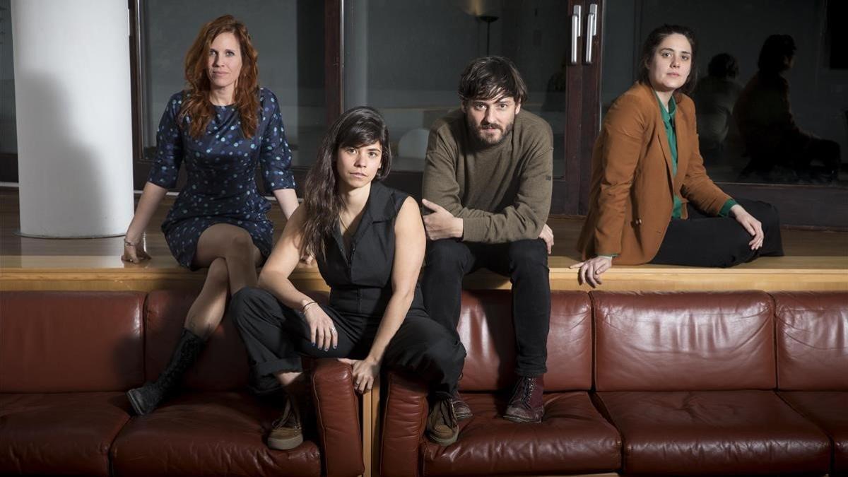 De izquierda Neus Ballús, Lucia Alemany, Carlos Marques-Marcet y Belén Funes