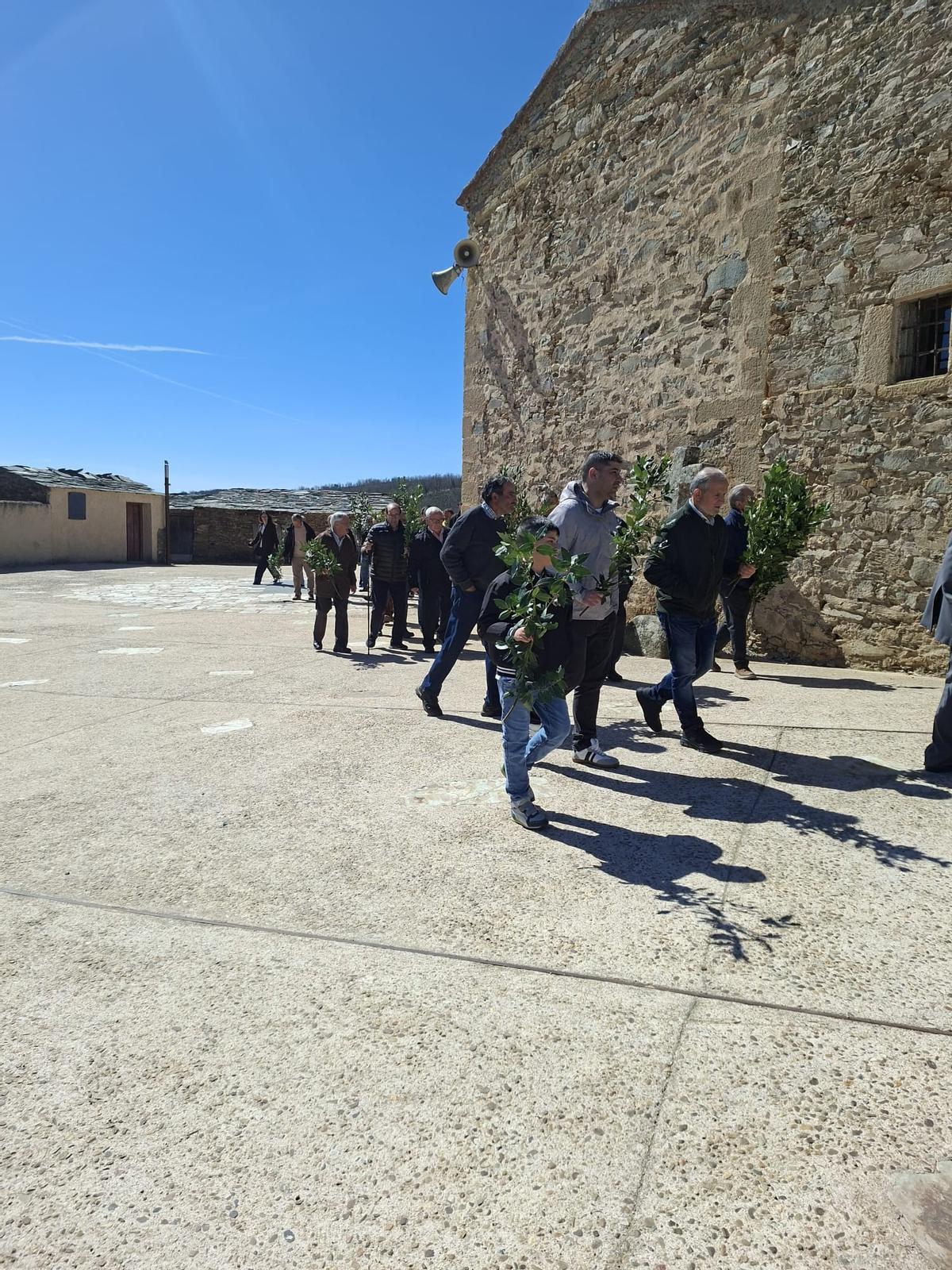 Bercianos da inicio a la "Pasión de un Pueblo" con la bendición de palmas