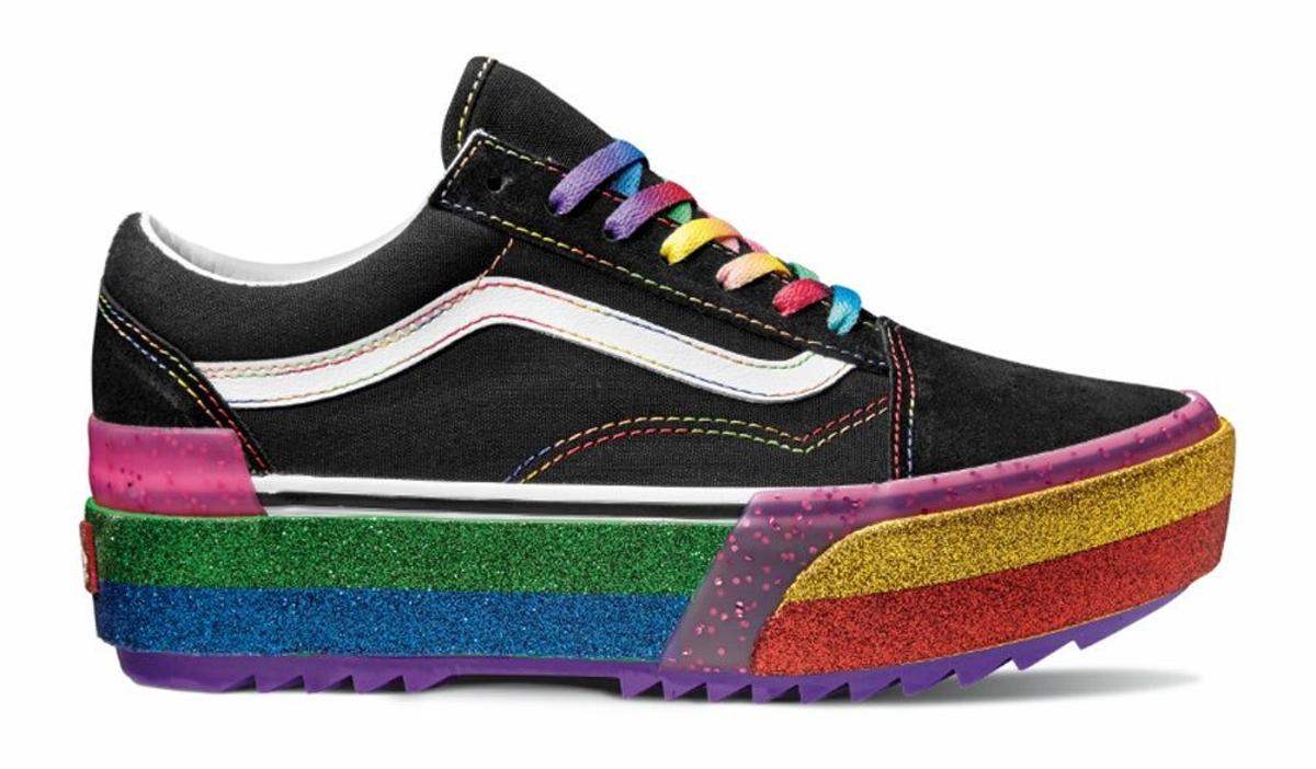 Zapatillas Glitter Old Skool Stacked de Vans (Precio: 100 euros)