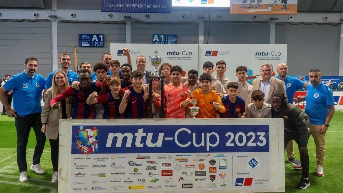 El Cadete b de3l Barça se coronó en alemania ganando la MTU Cup