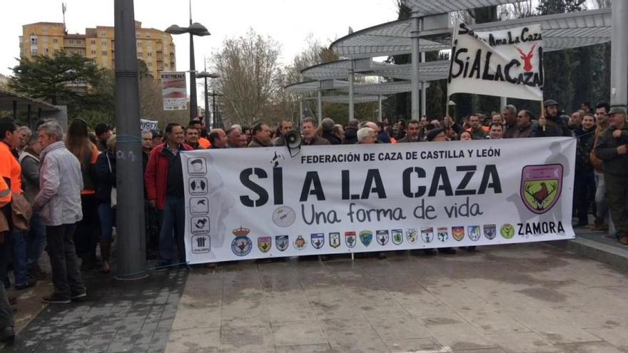 Manifestación por la caza en Zamora