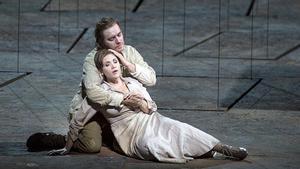 Un momento de Il trovatore, de Verdi, producción que inauguró el Liceu+ LIVE en 2022.