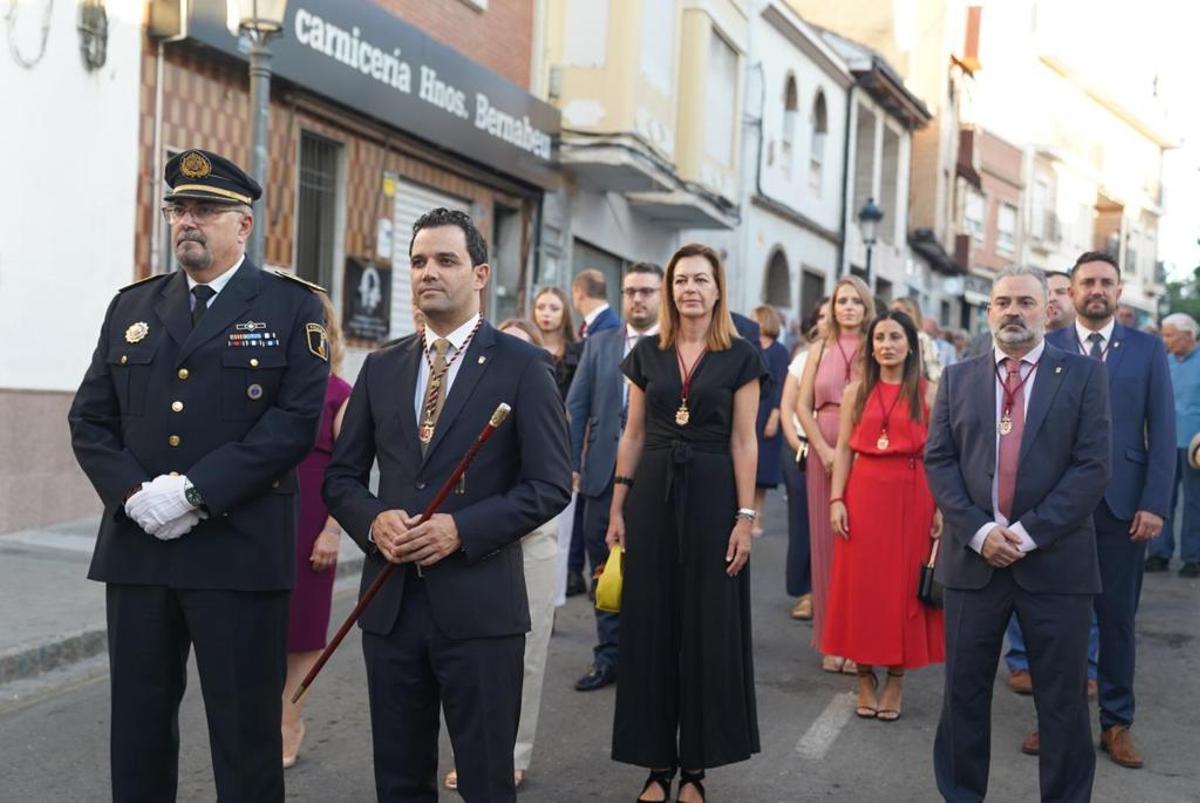 Sagredo durante el recorrido de la Procesión Cívica