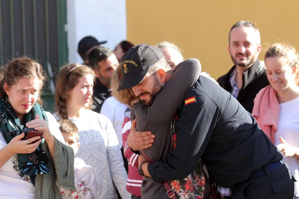 Despedida a la tripulación del Hespérides.