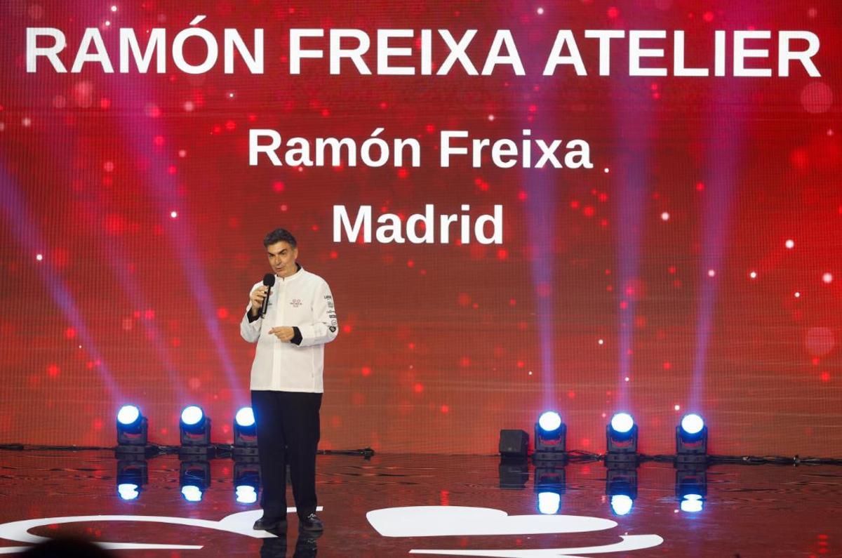 Freixa, en el momento en el que recibió en Málaga las dos estrellas Michelin el pasado 25 de noviembre.