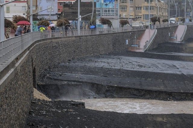 Domingo de lluvias en Gran Canaria por el paso de la tormenta 'Hermine'