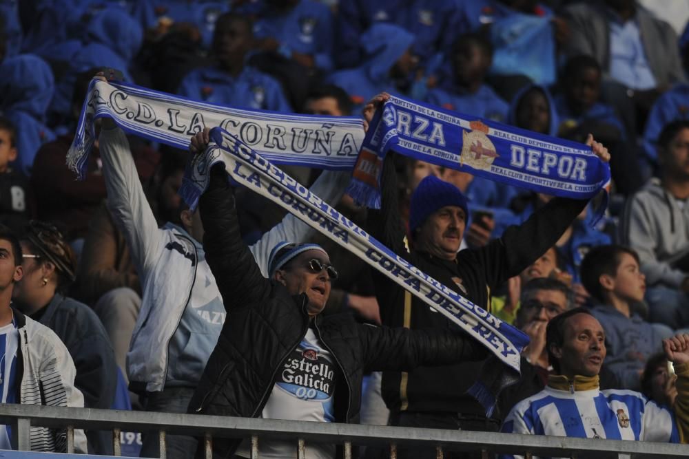 La afición se lo pasó en grande ante el Málaga