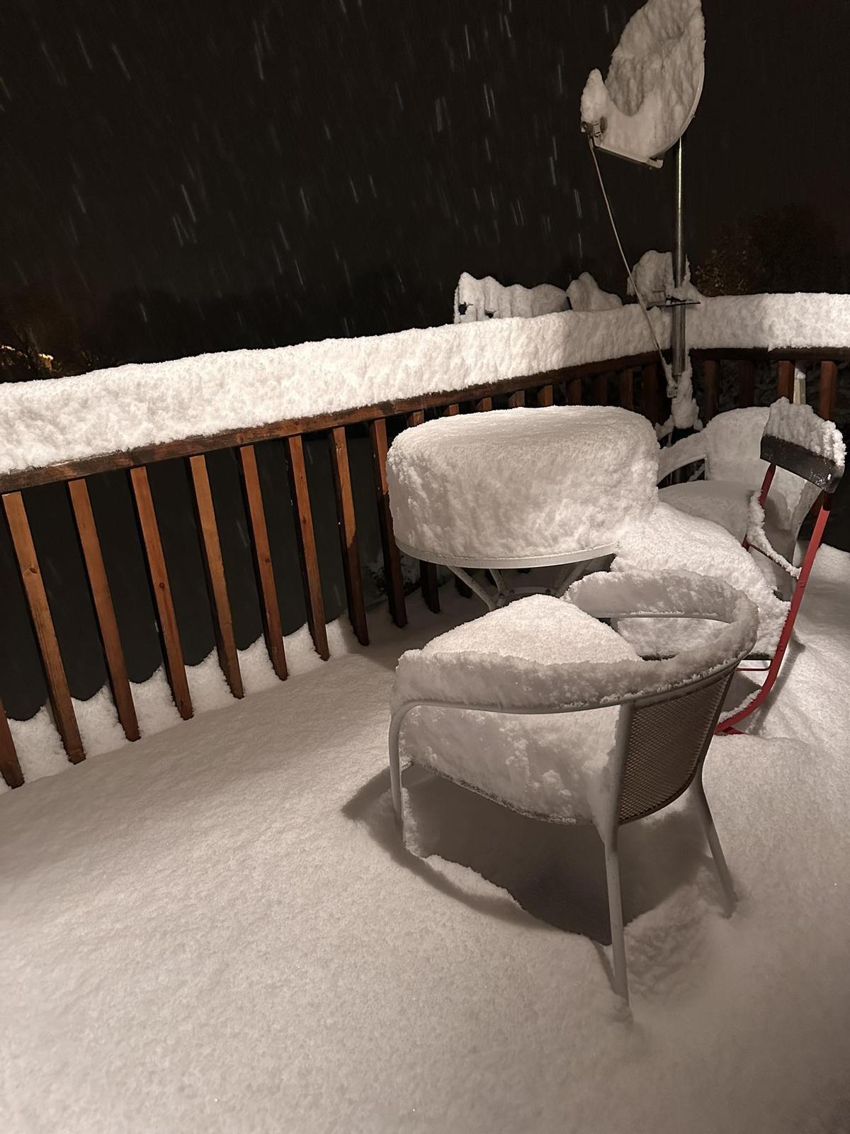 La nevada a Estavar, a l'Alta Cerdanya colindant amb Llívia
