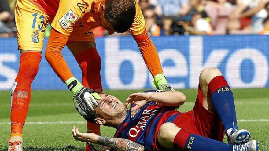 El porter Javi Varas es preocupa per l&#039;estat físic de Messi