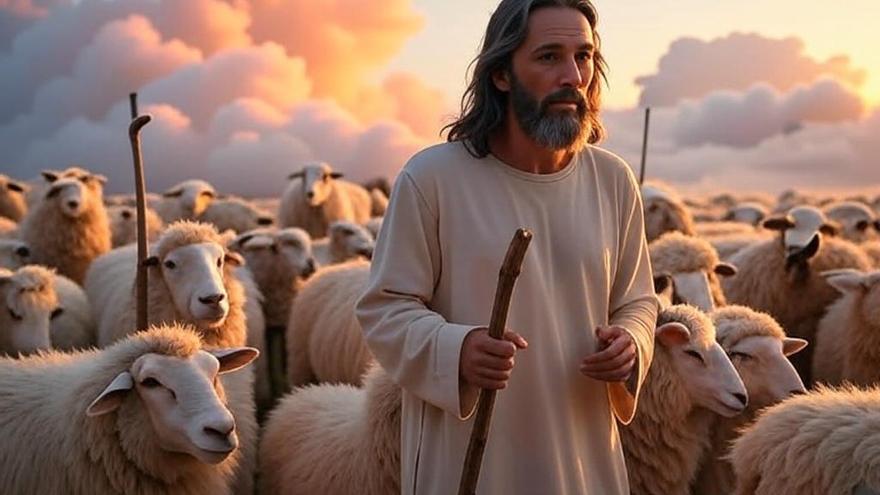Cristo el buen pastor que ama, cuida y guía
